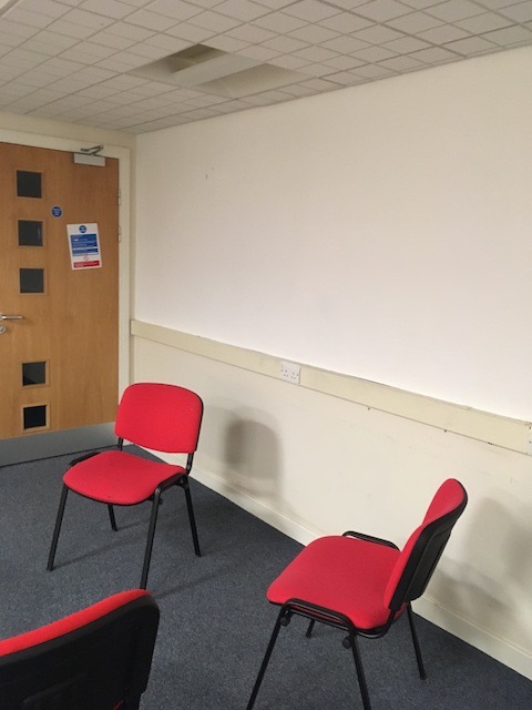 Door to corridor from meeting rm