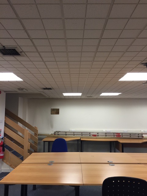 Ceiling grid at infill area 2