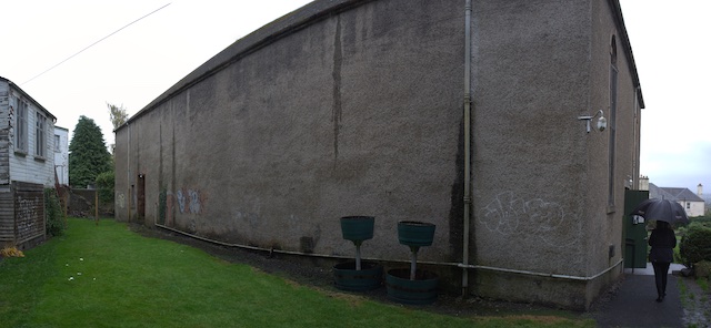 North elevation + gas pipe